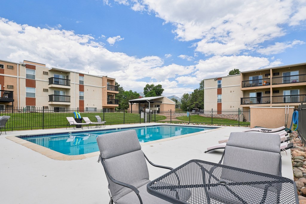 A swimming pool at Broadmoor Springs, Colorado Springs, CO