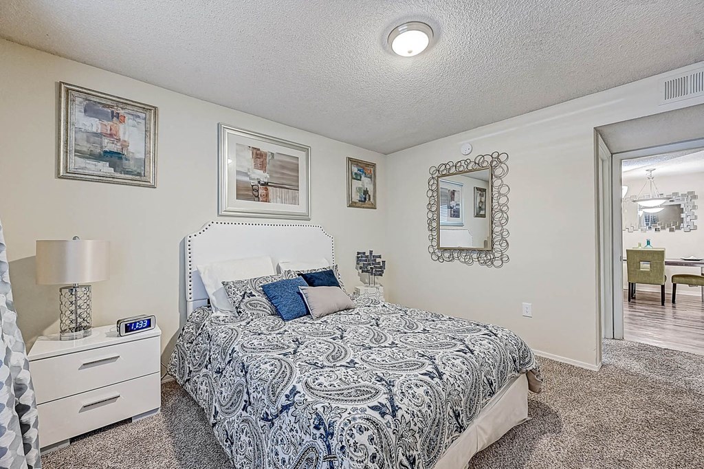 Bedroom Bedroom with Ceiling Fan at St. Johns Forest Apartments, Jacksonville, FL