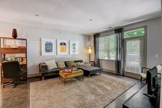 Modern Living Room at Heritage at Oakley Square, Cincinnati, OH - Photo Gallery 1