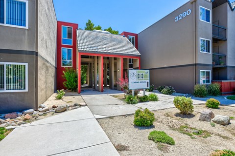The image shows a building with the number 3290 on it.