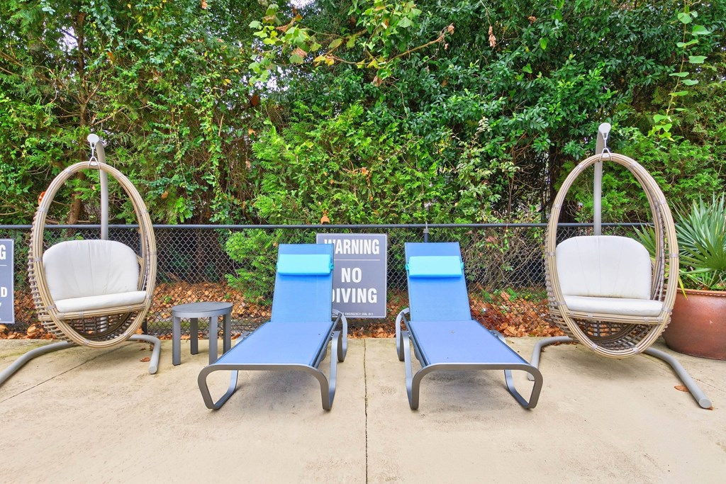 Poolside Relaxing Area at Lofts of Wilmington, Wilmington, North Carolina