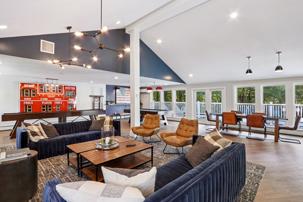 Clubhouse With Billiards Table at Heritage at the River, Manchester