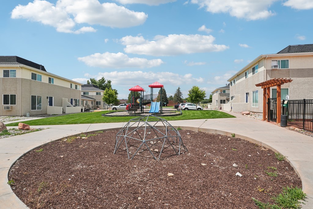 A playground at Aspen Townhomes, Colorado Springs, 80909