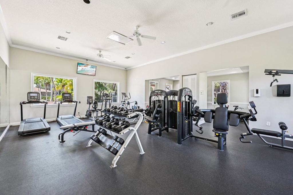 A spacious gym at Heritage Bay, Jensen Beach, FL, 34957