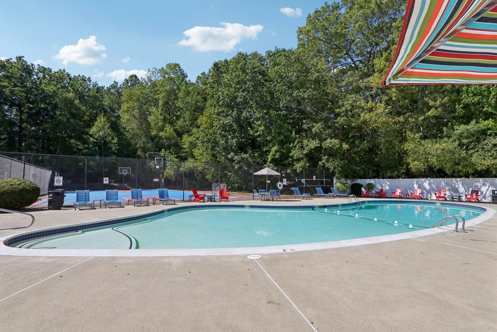 Pool View at Heritage at the River, Manchester, New Hampshire