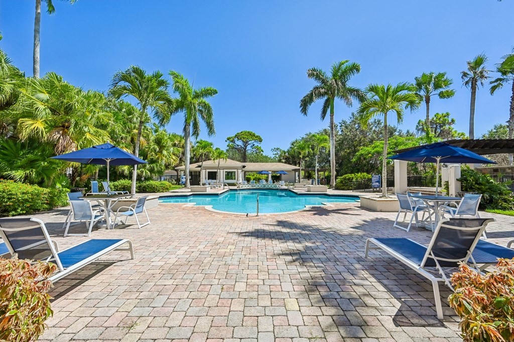 Poolside Relaxing Chairs at Heritage Bay, Jensen Beach