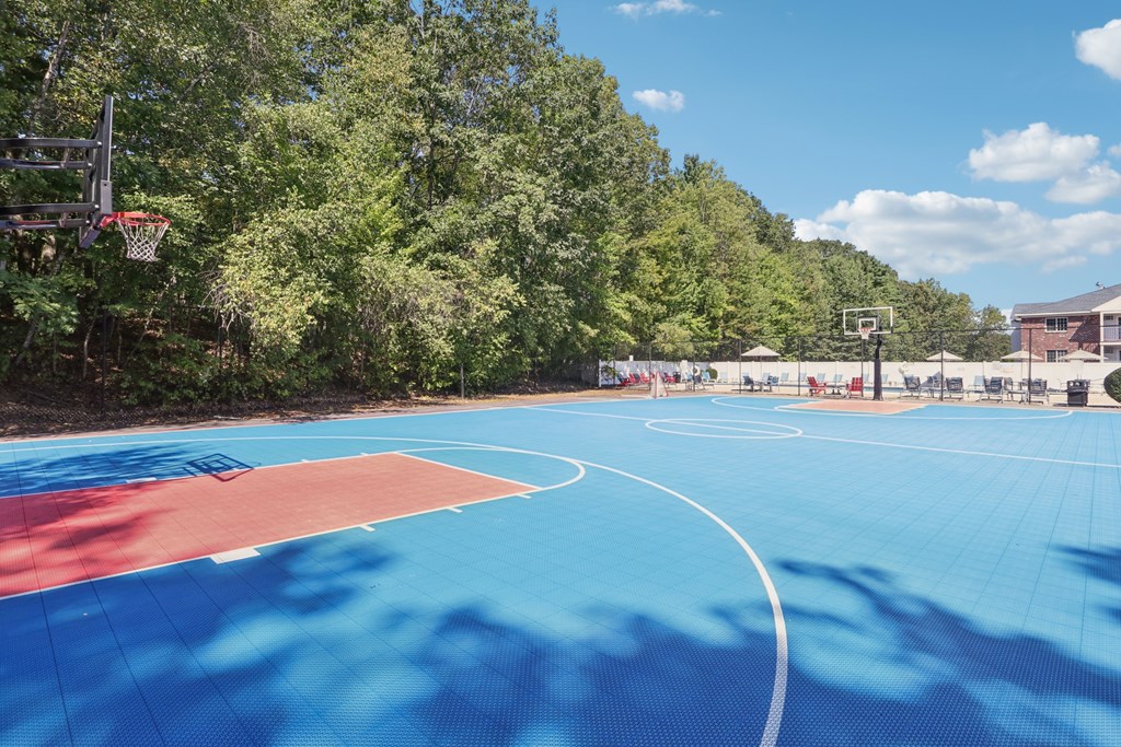 Open Basketball Court at Heritage at the River, Manchester