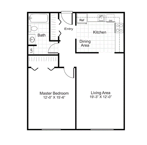 A2 Floor Plan at Heritage at the River, Manchester, NH, 03102