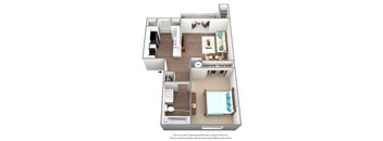 Apsen Floor Plan at Union Heights Apartments, Colorado Springs, Colorado