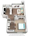 Apsen Floor Plan Apsen Floor Plan at Union Heights Apartments, Colorado Springs, Colorado