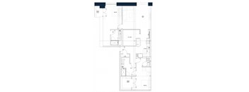 B11D 2 Bed 2 Bath with Den Floor Plan Layout at Riverwalk Apartments, Massachusetts 01843