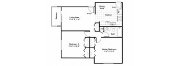 B1 Floor Plan at Heritage at the River, Manchester, 03102