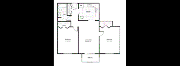 2x1 - 954 sq. ft. - B7