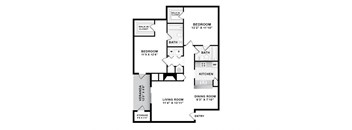 B2 Floor Plan at The Pointe at Irving Park, North Carolina