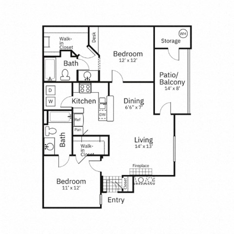 B2-2x2-1004sqft. at Sweetwater At Metro North, Arizona, 85029
