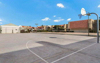 Lighted Basketball Court at Murietta at ASU, Tempe, Arizona