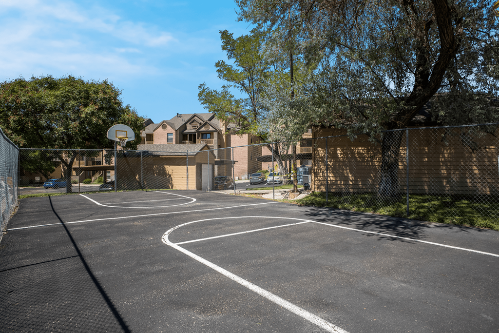 Basketball court at Mountain Run Apartments, New Mexico, 87111