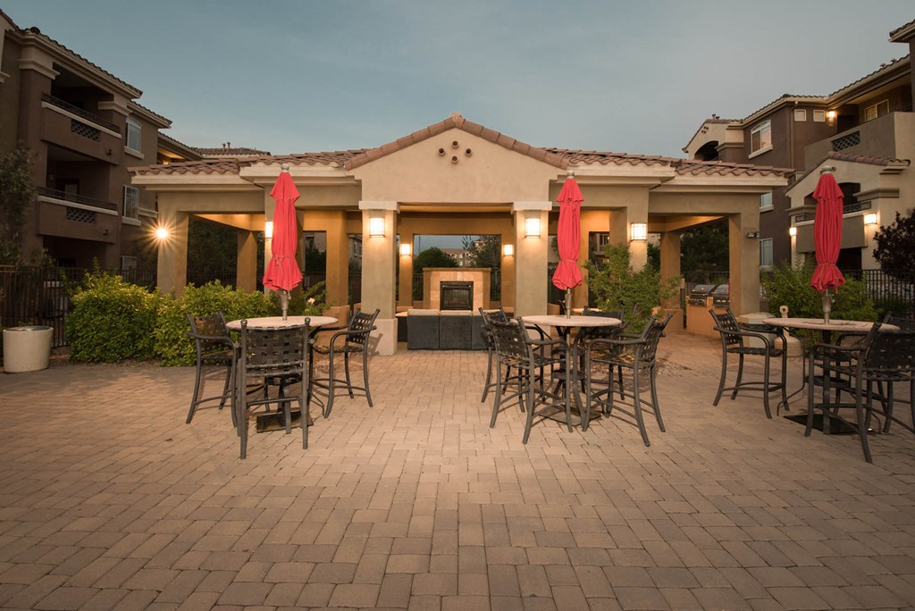 Outdoor Grill With Intimate Seating Area Outdoor Grill With Intimate Seating Area at Broadstone Towne Center, New Mexico