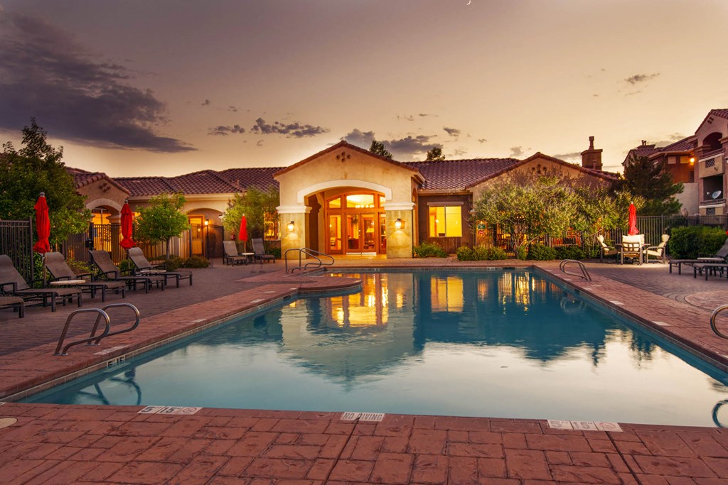 Twilight Pool Twilight Pool at Broadstone Towne Center, Albuquerque