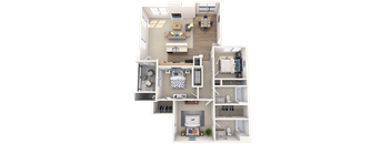 The Churchill - 3x2 - 1,305 sq. ft. at Broadstone Towne Center, Albuquerque, 87106