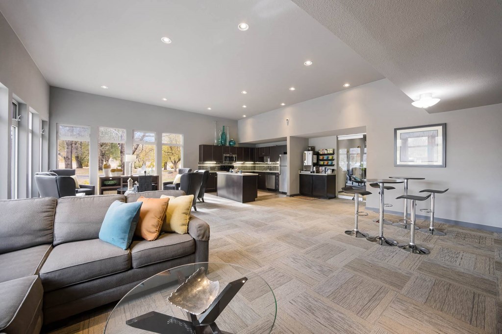 Spacious Clubhouse at Woodland Hills Apartments, Colorado Springs