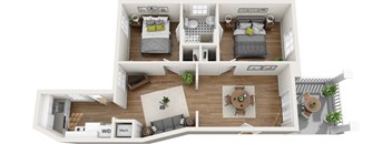 B5 - 2x1 - 825 sq. ft. at The Collection, Richmond, Virginia