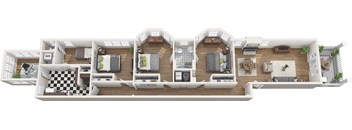 C3 - 3x1 - 1595 sq. ft. at The Collection, Richmond, 23220