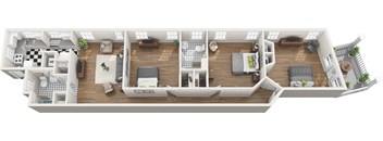 C2 - 3x2 - 1542 sq. ft. & C4 - 3x2 - 1624 sq. ft. at The Collection, Richmond, Virginia