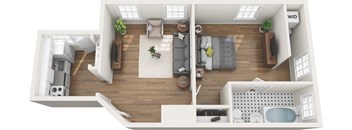 A4 - 1x1 492 sq. ft. at The Collection, Richmond