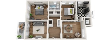 B13 - 2x1 - 1166 sq. ft. at The Collection, Richmond, VA