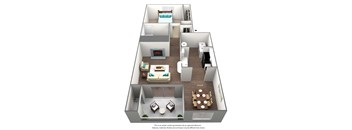 Cottonwood Floor Plan at Union Heights Apartments, Colorado Springs