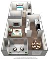 Cottonwood Floor Plan Cottonwood Floor Plan at Union Heights Apartments, Colorado Springs