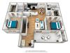 2 bedroom 2 bath floor plan A 2 bedroom 2 bath floor plan A at The Parkway at Hunters Creek, Florida