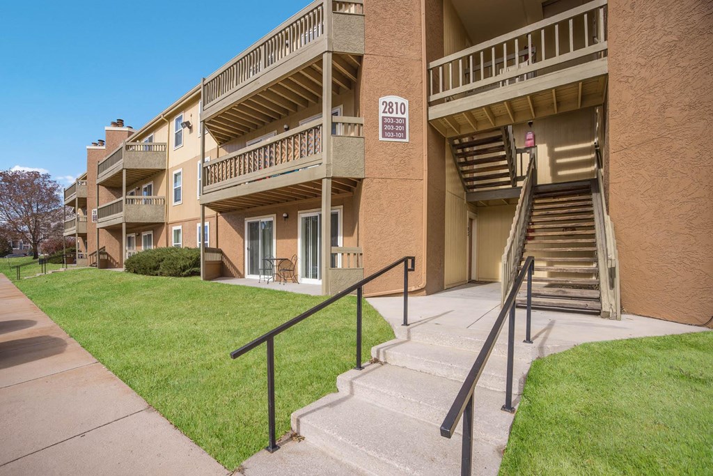 Property Exterior at Woodland Hills Apartments, Colorado Springs