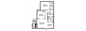 B1 Floor Plan at The Pointe at Irving Park, Greensboro
