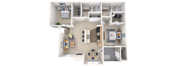 The Havana - 2x2 - 1,053 sq. ft. at Broadstone Towne Center, New Mexico