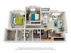 The Highland - B2 - 2bedroom 2 bathroom - 983 sq. ft. The Highland - B2 - 2bedroom 2 bathroom - 983 sq. ft. at Heritage at the Peak, Asheville, 28804