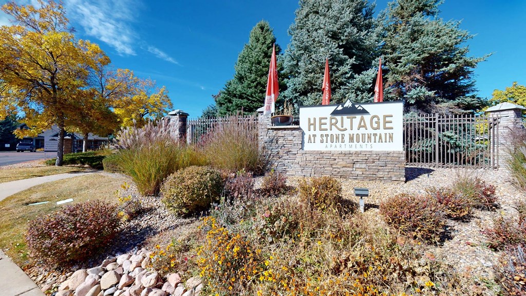 Property Entrance Signage at Heritage at Stone Mountain, Northglenn, Colorado