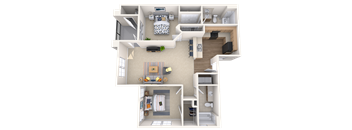 The Lonsdale - 2x2 - 1,036 sq. ft. at Broadstone Towne Center, Albuquerque