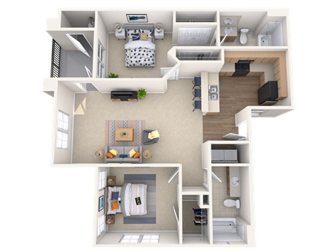 The Lonsdale - 2x2 - 1,036 sq. ft. The Lonsdale - 2x2 - 1,036 sq. ft. at Broadstone Towne Center, Albuquerque