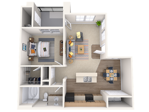 The Maduro - 1x1 - 741 sq. ft. The Maduro - 1x1 - 741 sq. ft. at Broadstone Towne Center, Albuquerque, NM, 87106