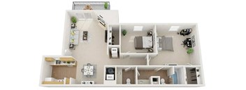 Manzano Floor Plan at Mountain Run Apartments, Albuquerque, NM