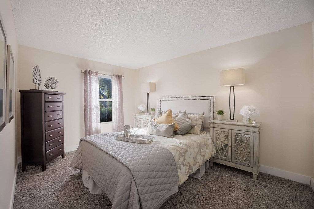 Well Lighted Bedroom at Woodland Hills Apartments, CO