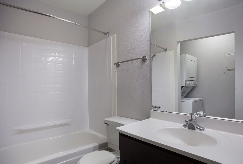 Bathroom with a sink and tub  at Governor's Park, Fort Collins, 80525