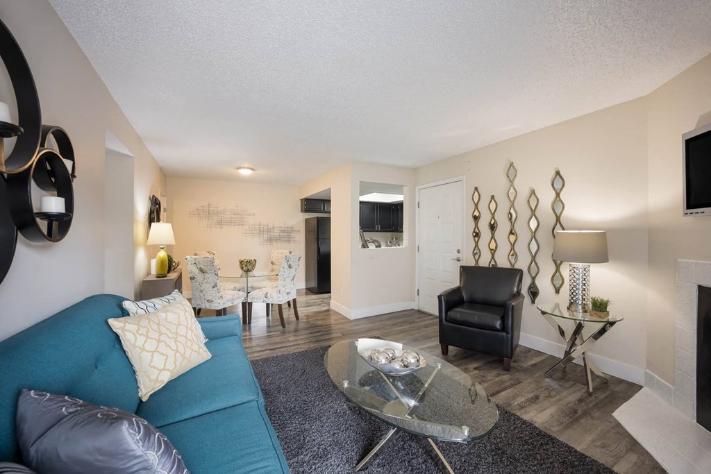 Modern Livingroom  at Woodland Hills Apartments, Colorado Springs, 80918