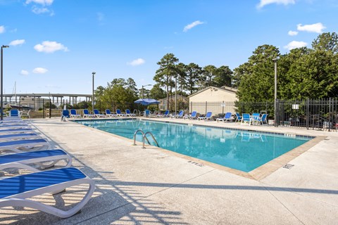Pool View at River Crossing Apartments, Thunderbolt, Georgia