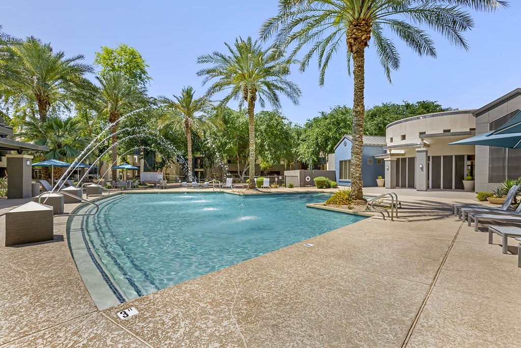Pristine swimming pool at Sweetwater At Metro North, Phoenix, 85029