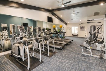 Modern Fitness Center Modern Fitness Center at 2900 Lux Apartment Homes, Nevada, 89102 - Photo Gallery 3
