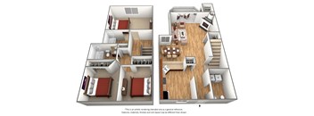 Briarwood Floor Plan at Arcadia Townhomes, Federal Way, Washington
