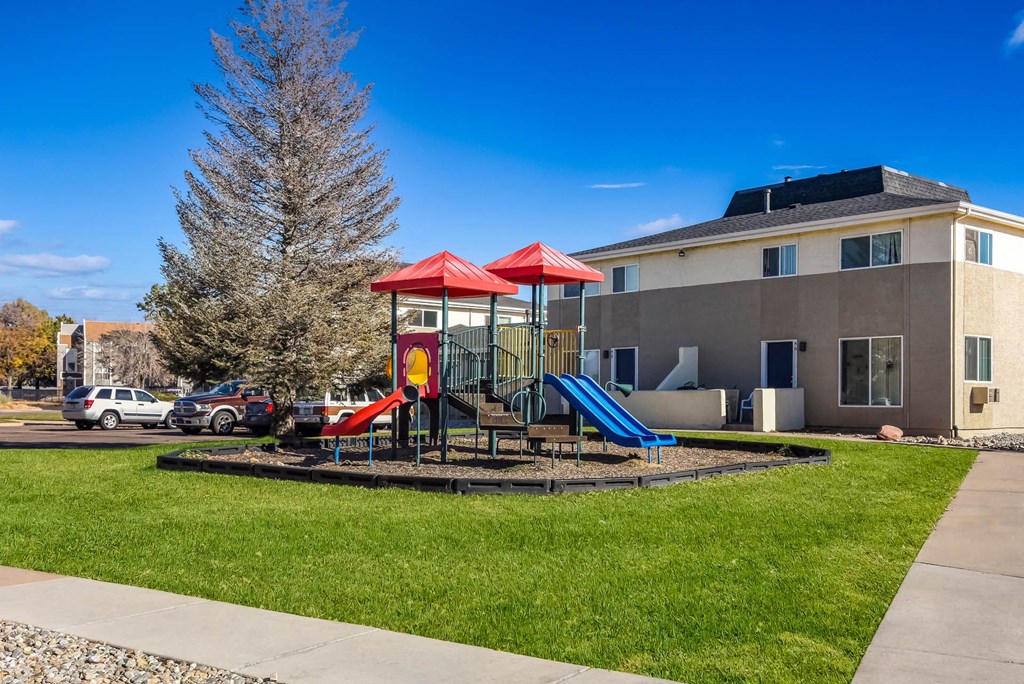 Outdoor Play Area at Aspen Townhomes, Colorado Springs, CO